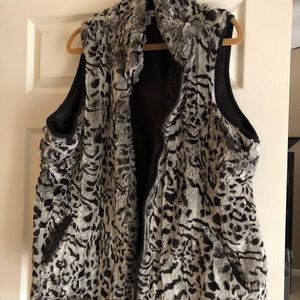 Faux fur vest by Coldwater Creek